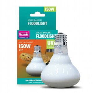 Arcadia Solar Basking Floodlight, 150Watt E27Fassung
