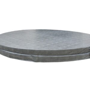 Thermoabdeckung für Whirlpool Outdoor Spa 208x208cm in Anthrazitgrau Außenwhirlpool