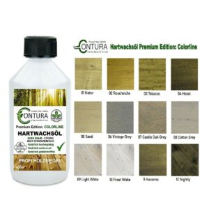 250ml. Contura Farbiges Hartwachsöl Colorline Premium Hartwachs