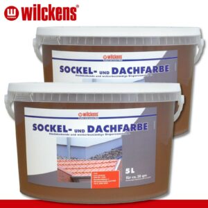 Wilckens 2 x 5 l Sockel- und Dachfarbe | Havanna | Sockelfarbe Dachziegel außen